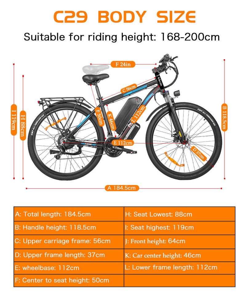 Load image into Gallery viewer, C29 Plus City Electric Bicycle
